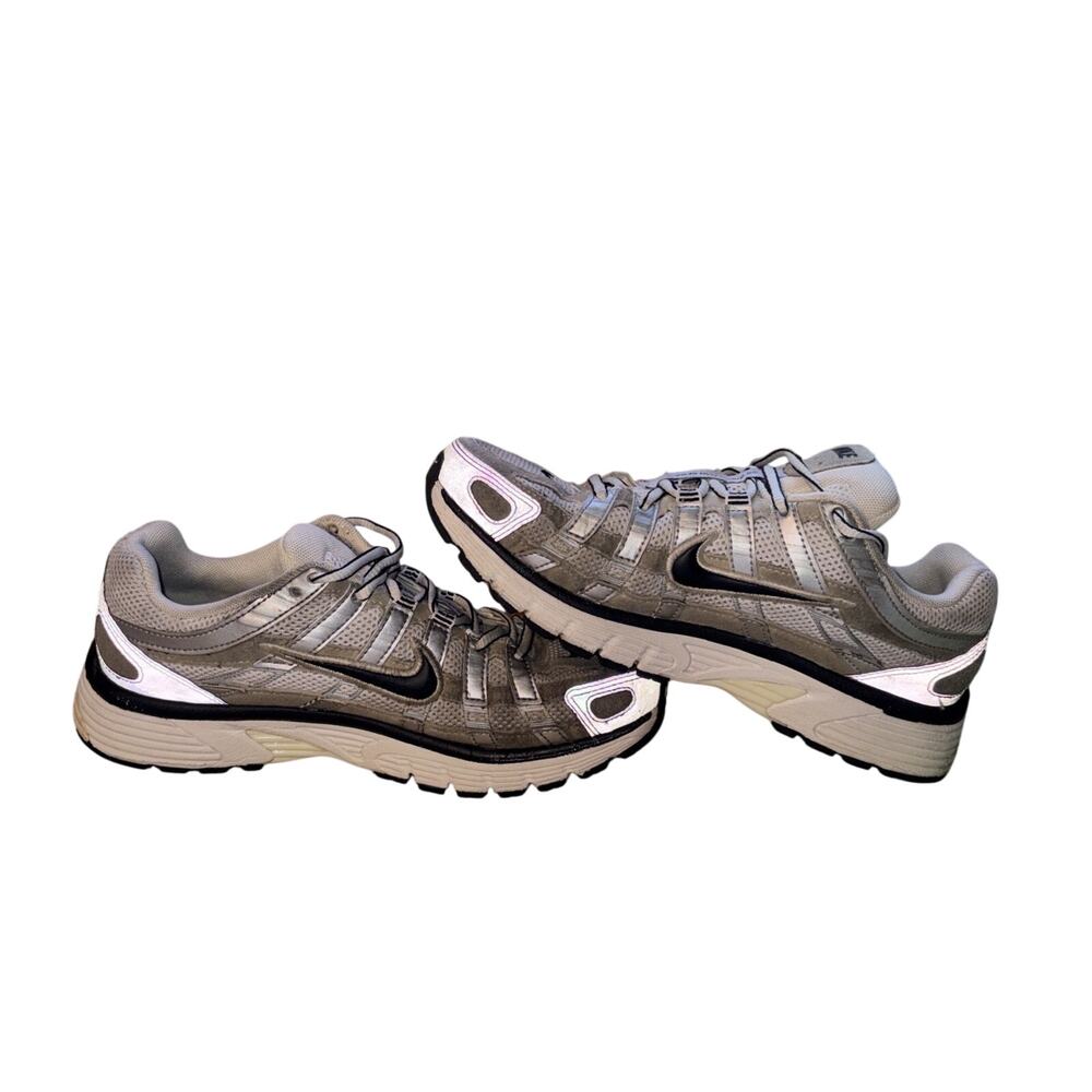 Nike P-6000 Coconut Milk Metallic Silver Black FV6603-100 Women's 6.5 Running